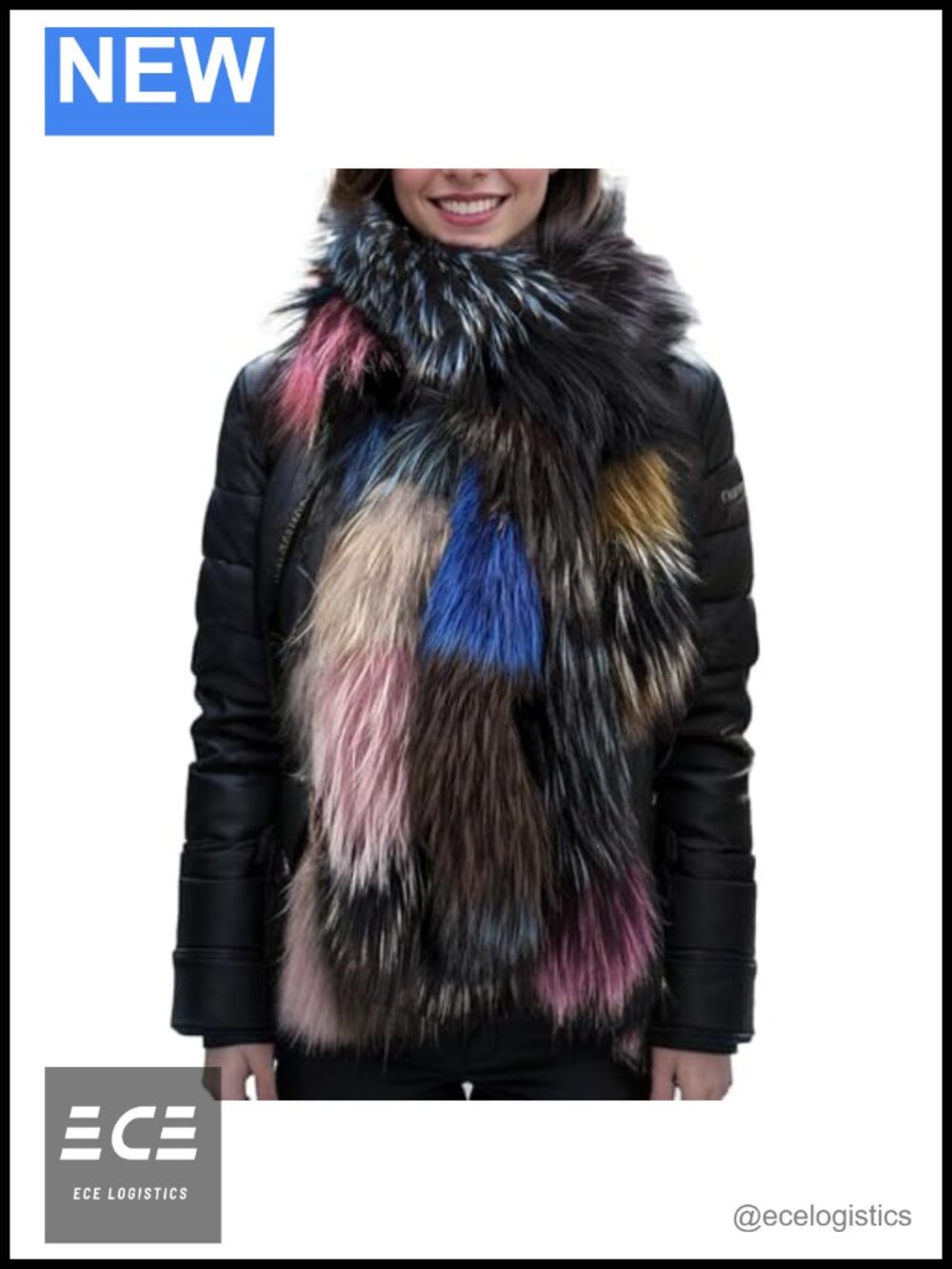 Real Fox Fur Scarf Furry Fluffy Winter Wrap Cold Weather